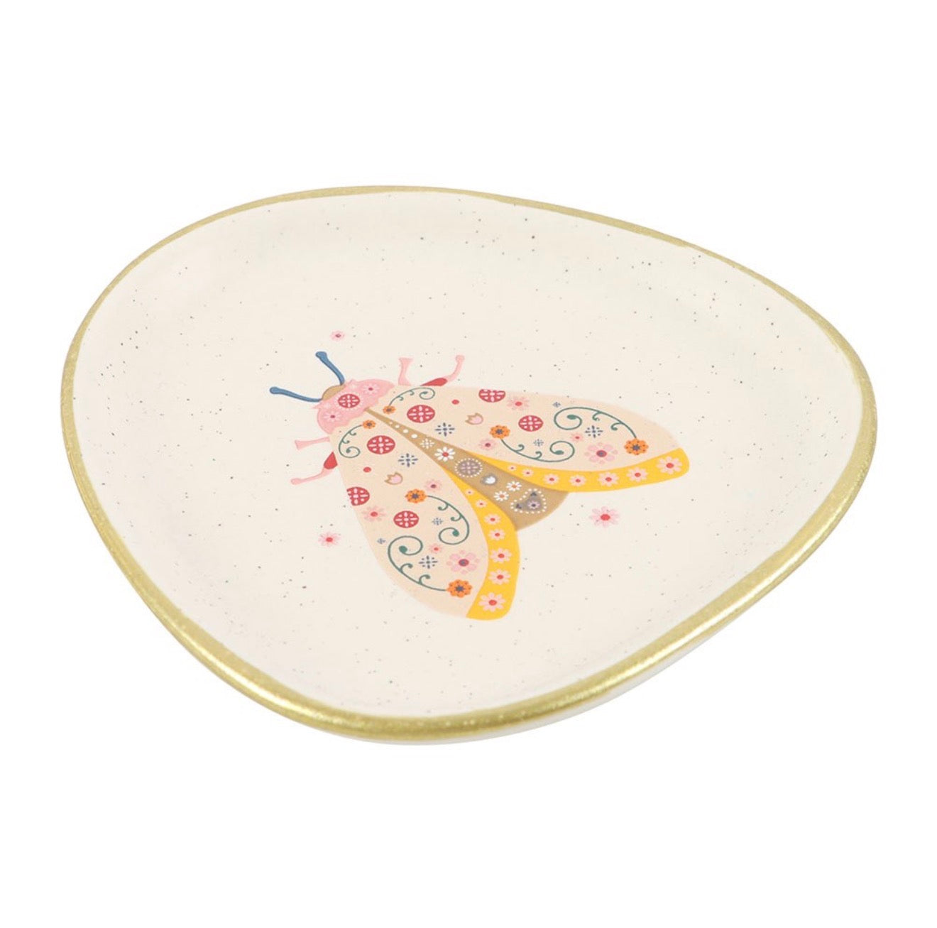 FLORAL MOTH TRINKET DISH