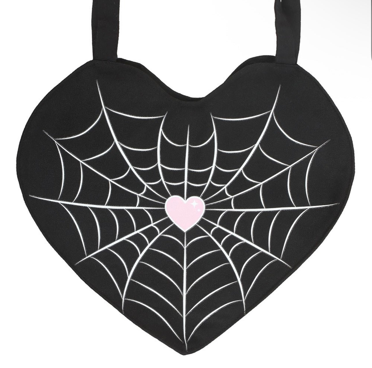 SPIDERWEB HEART TOTE BAG