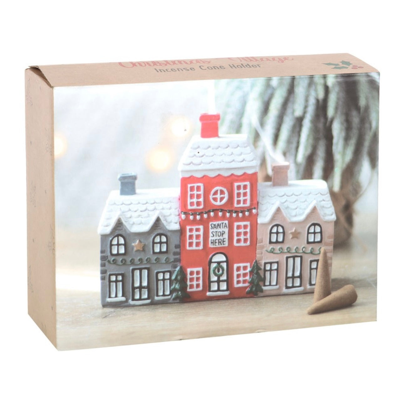 Christmas Village Incense Cone Holder/Burner