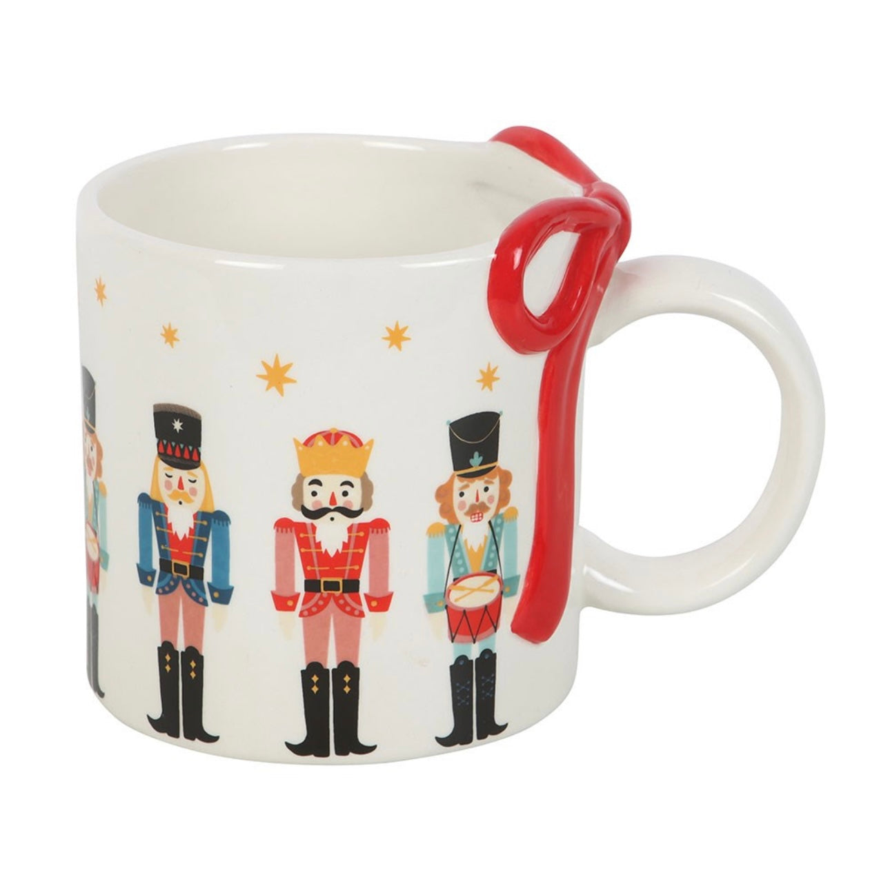 NUTCRACKER PRINT MUG WITH BOW
