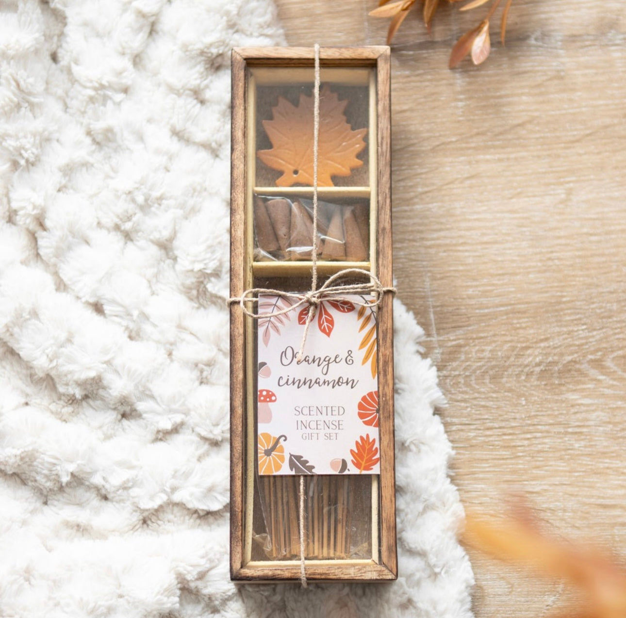AUTUMN LEAF ORANGE & CINNAMON INCENSE GIFT SET