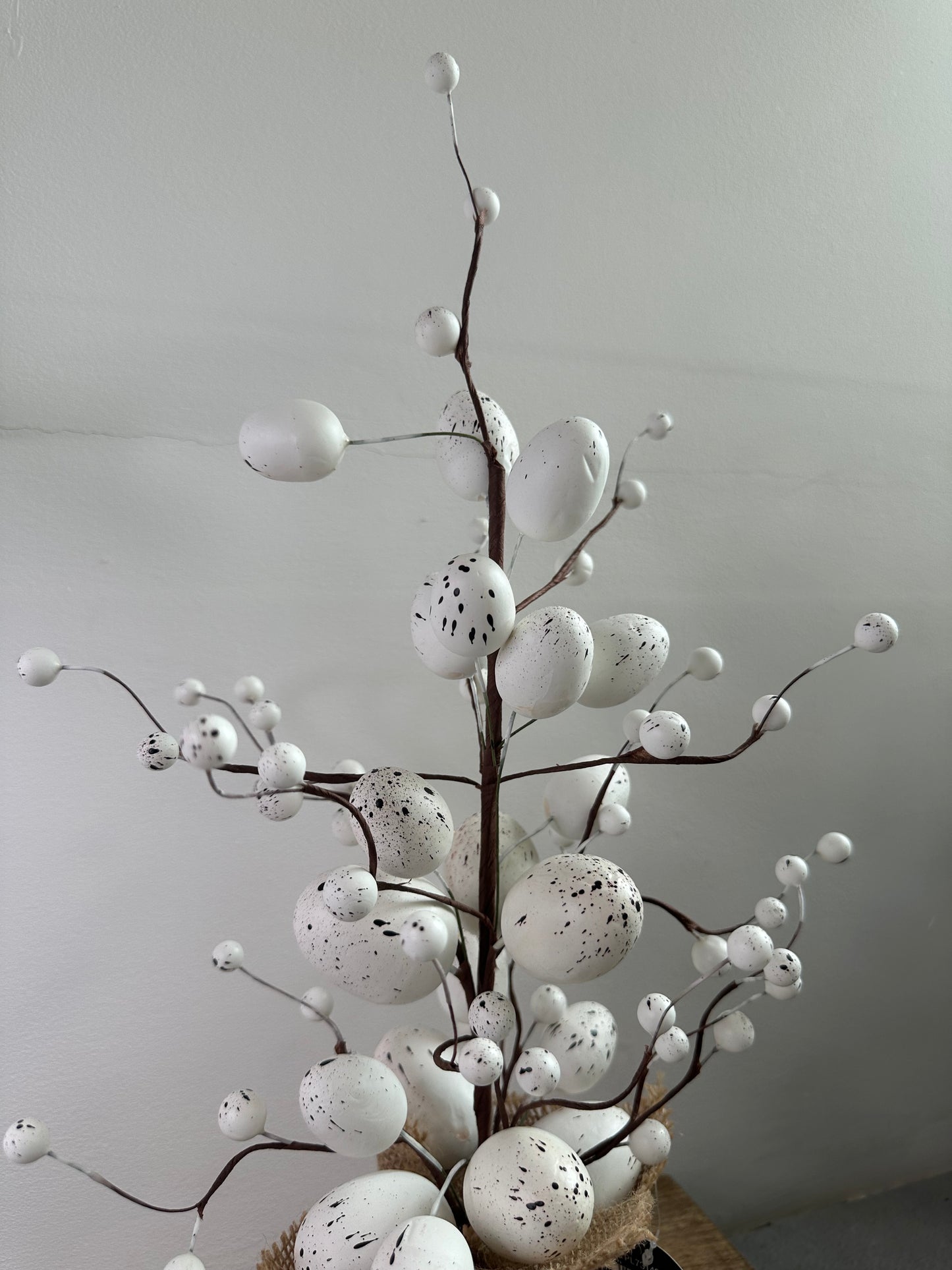WHITE EASTER EGG TREE, 49CM