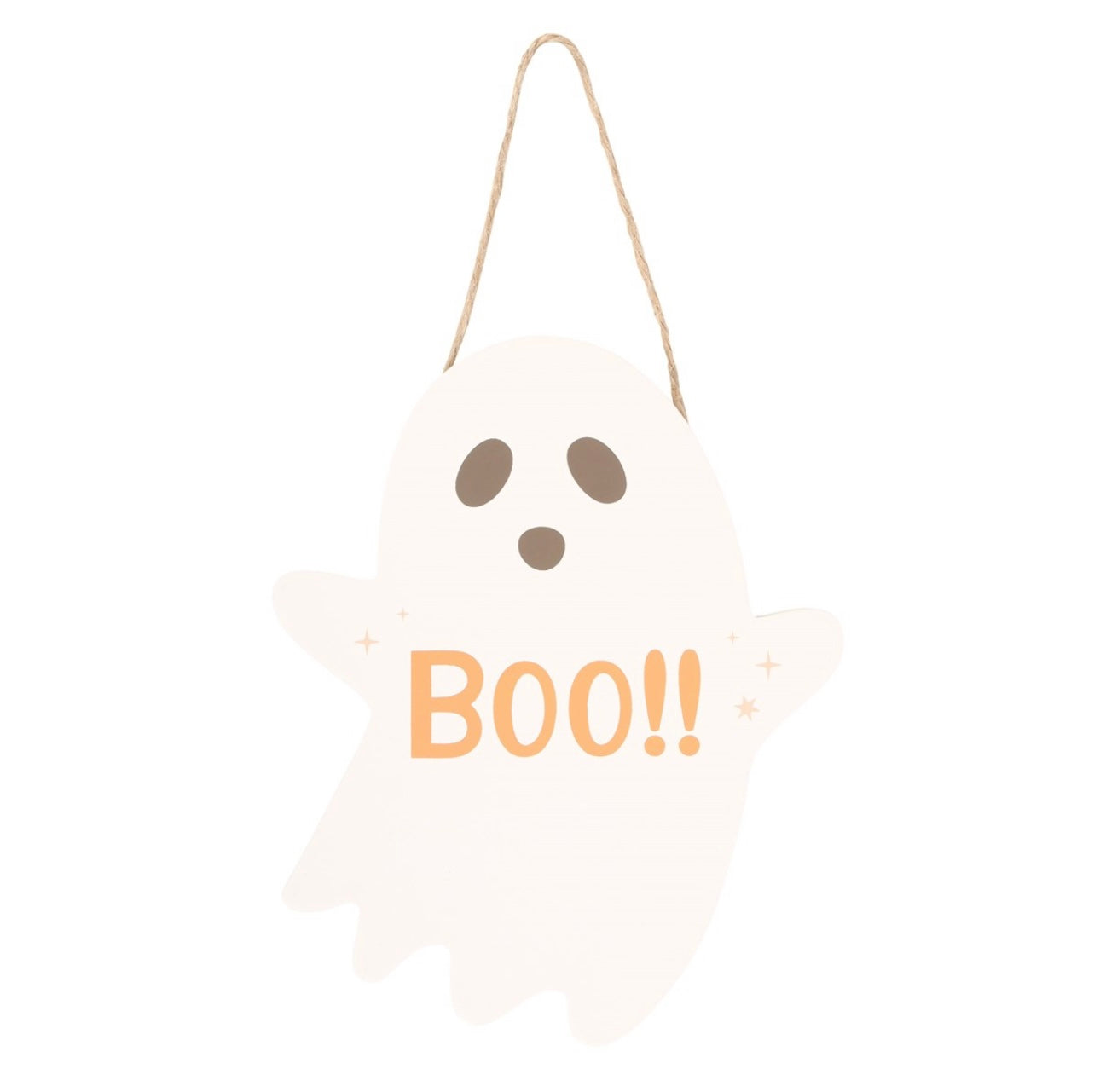20CM GHOST SHAPED HANGING SIGN