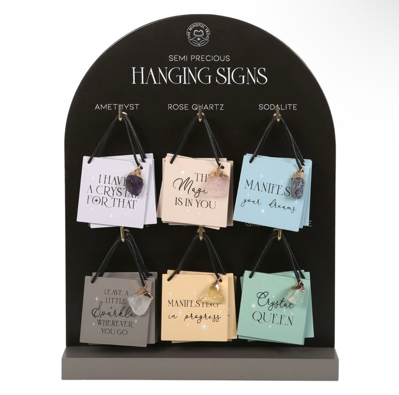 Semi Precious Crystal Cute Hanging Signs