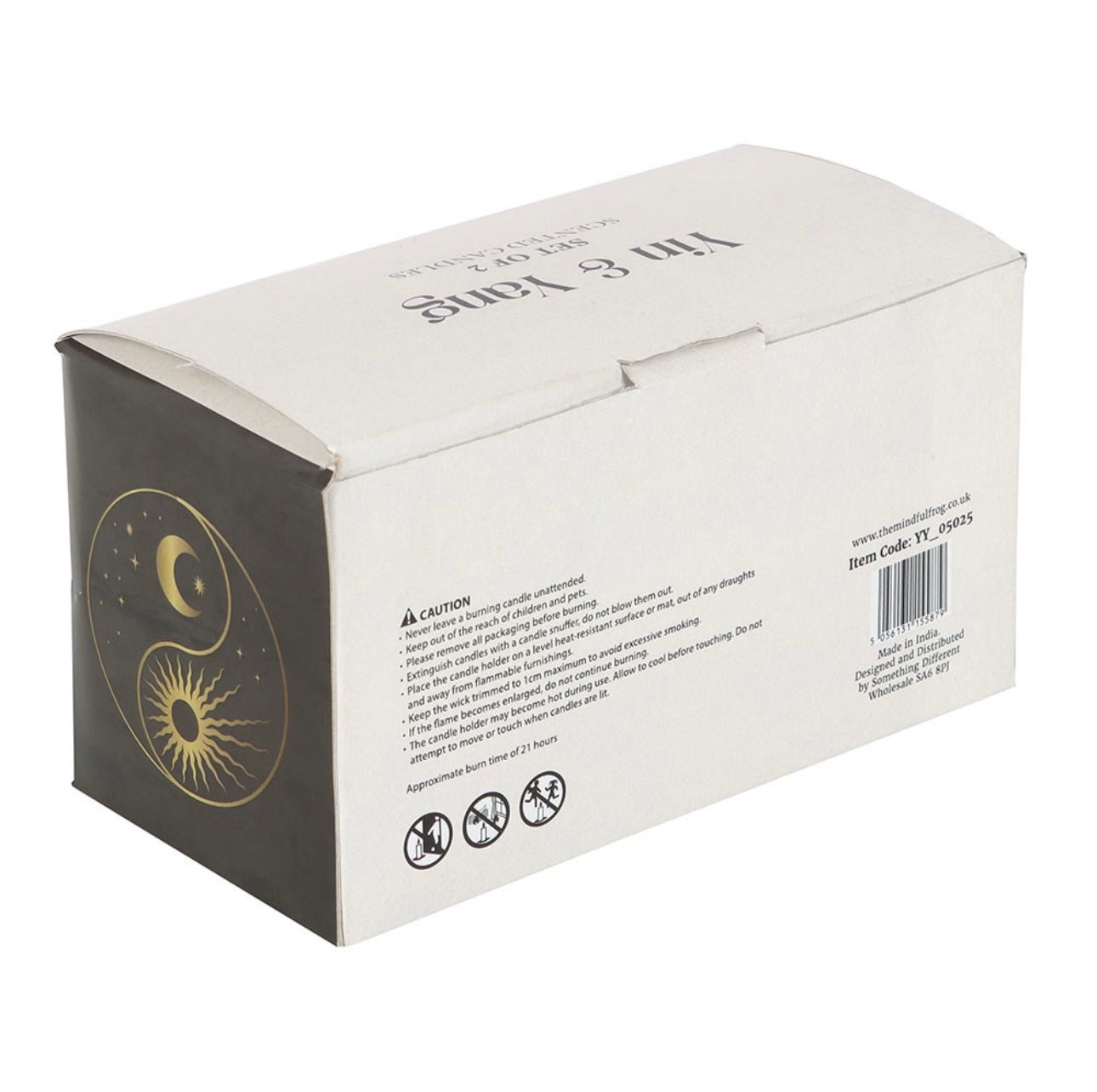 SET OF 2 YIN YANG BLACK OUD AND COCONUT CANDLES