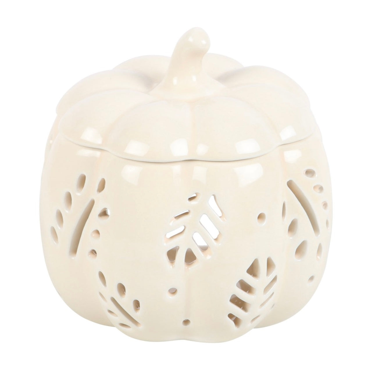 OFF WHITE AUTUMN LEAVES PUMPKIN OIL BURNER