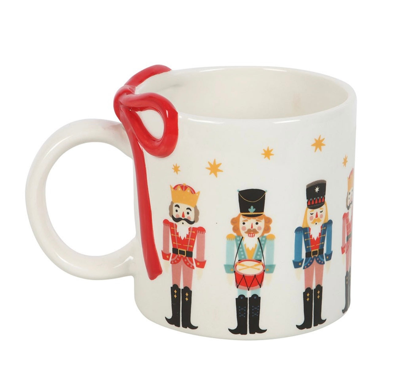 NUTCRACKER PRINT MUG WITH BOW