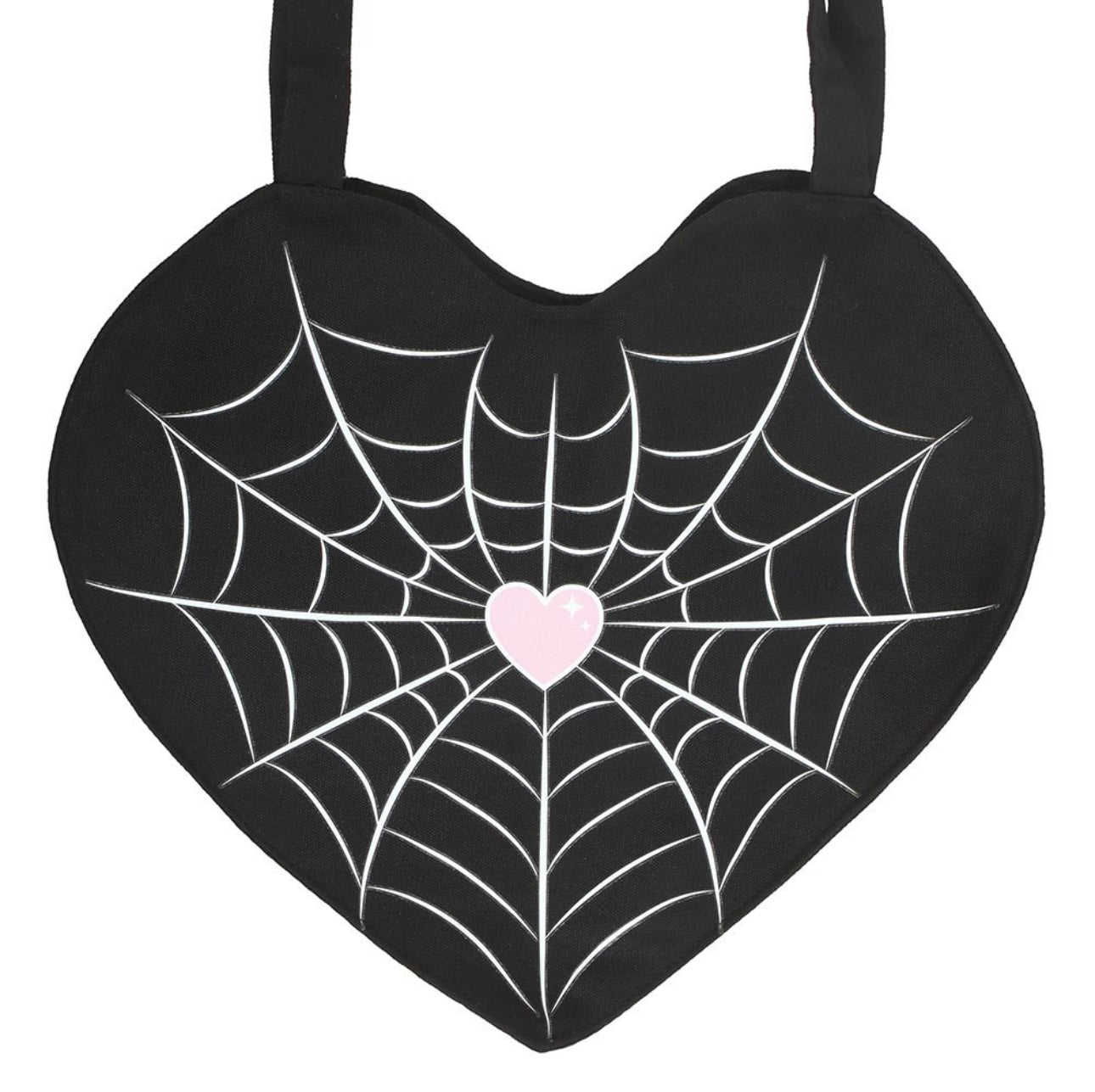 Spiderweb Heart Tote Bag Trick Or Treat Bag Halloween Gothic