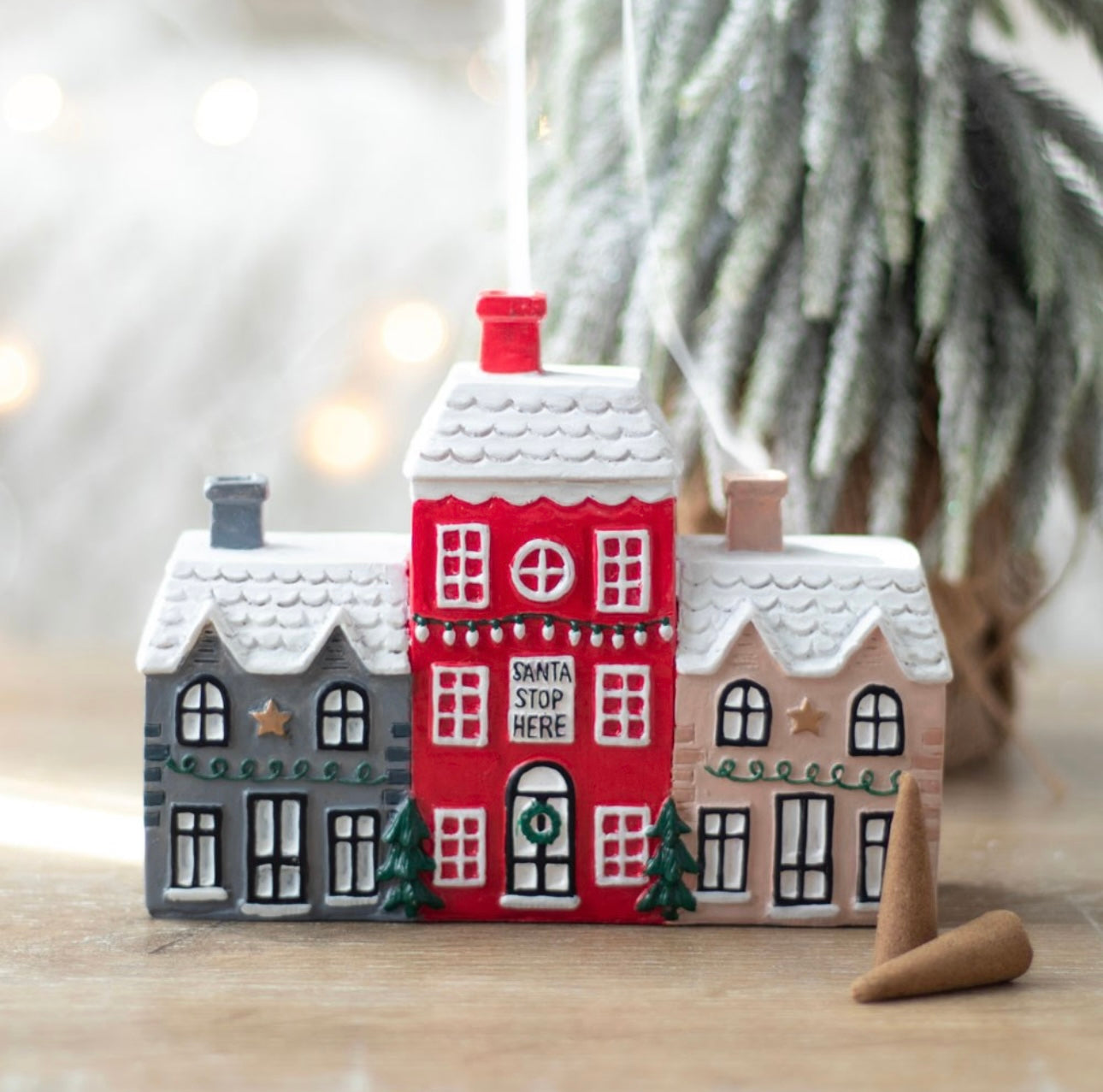 Christmas Village Incense Cone Holder/Burner