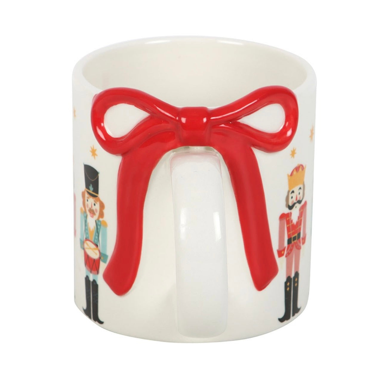 NUTCRACKER PRINT MUG WITH BOW