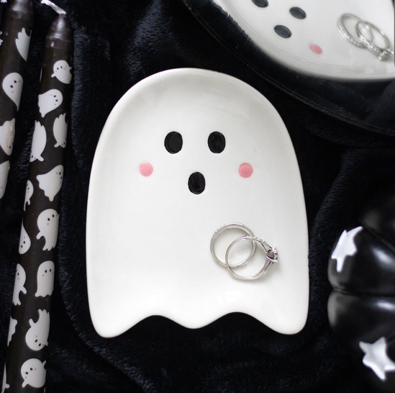 SWEET GHOST CERAMIC TRINKET DISH