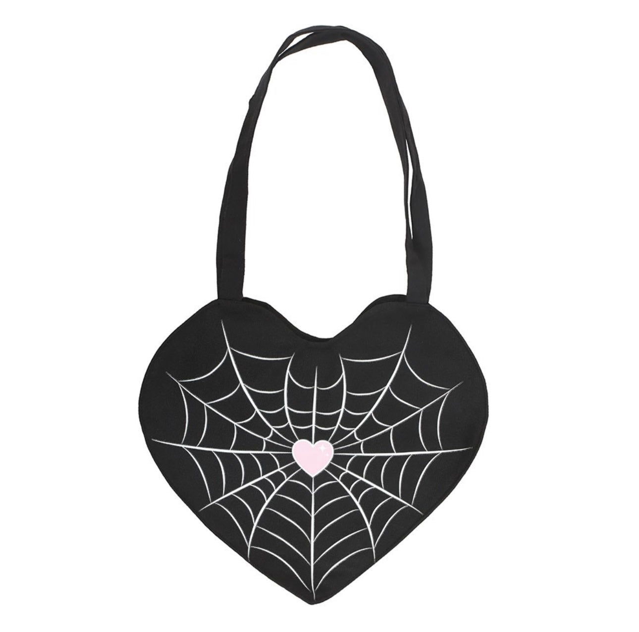 Spiderweb Heart Tote Bag Trick Or Treat Bag Halloween Gothic