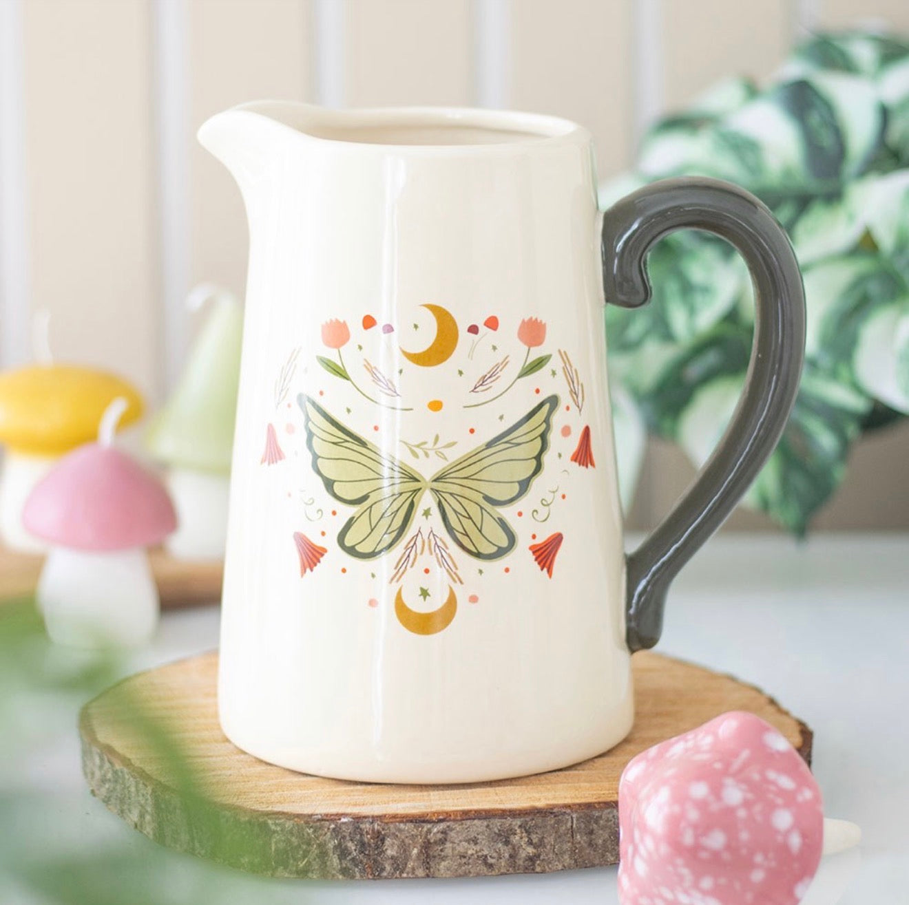 FAIRY FOLKLORE WING CERAMIC FLOWER JUG