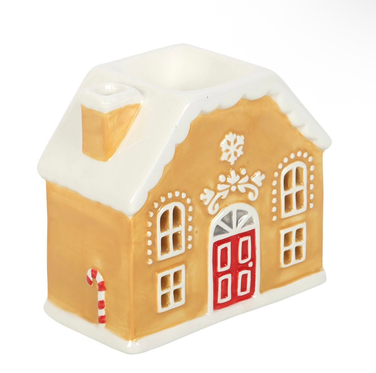 CANDY CANE GINGERBREAD HOUSE OIL BURNER AND WAX WARMER
