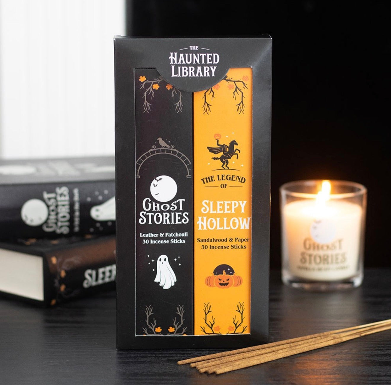 SET OF 2 HAUNTED LIBRARY INCENSE STICK PACKS