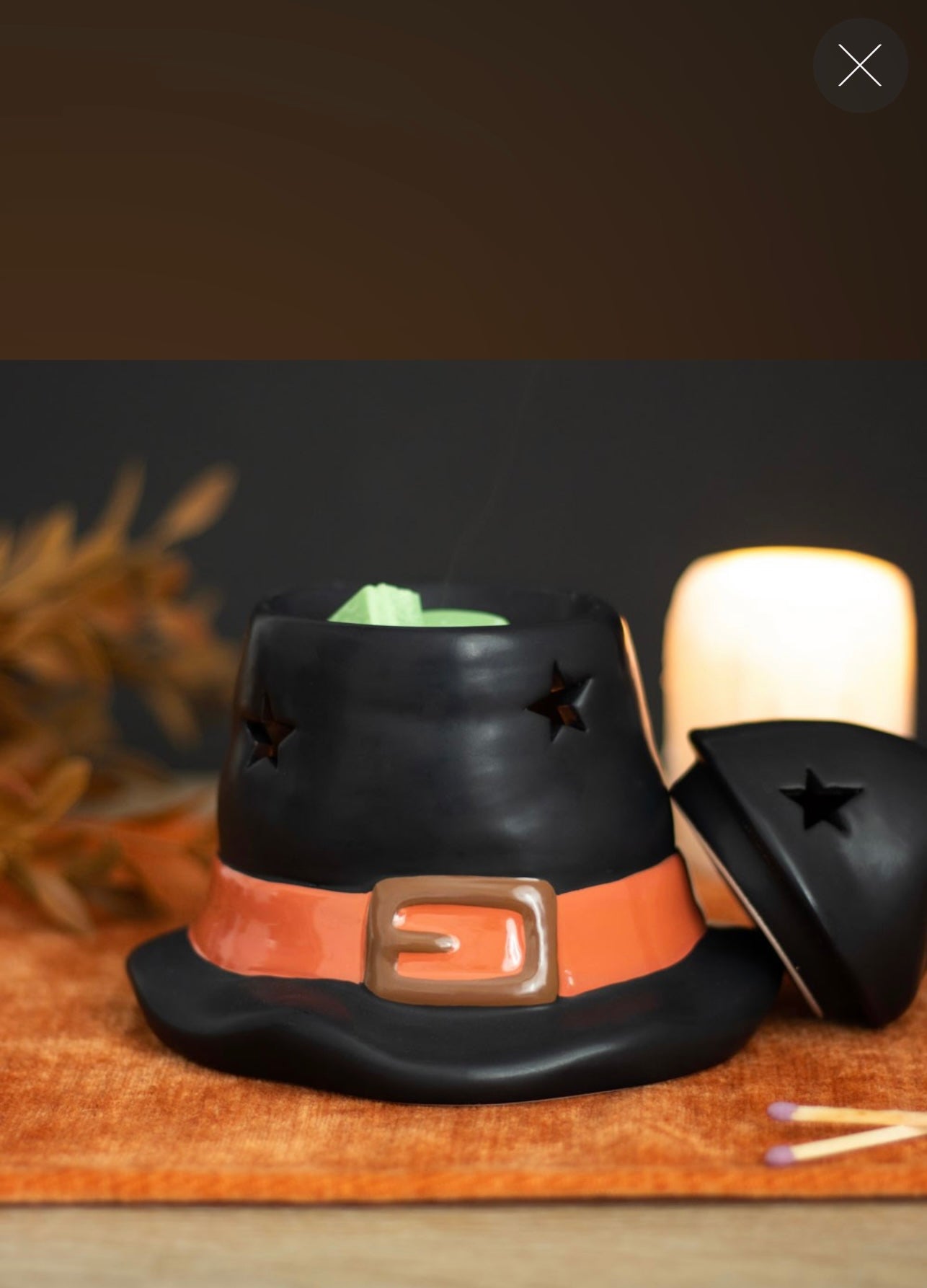 WITCH HAT OIL BURNER AND WAX WARMER