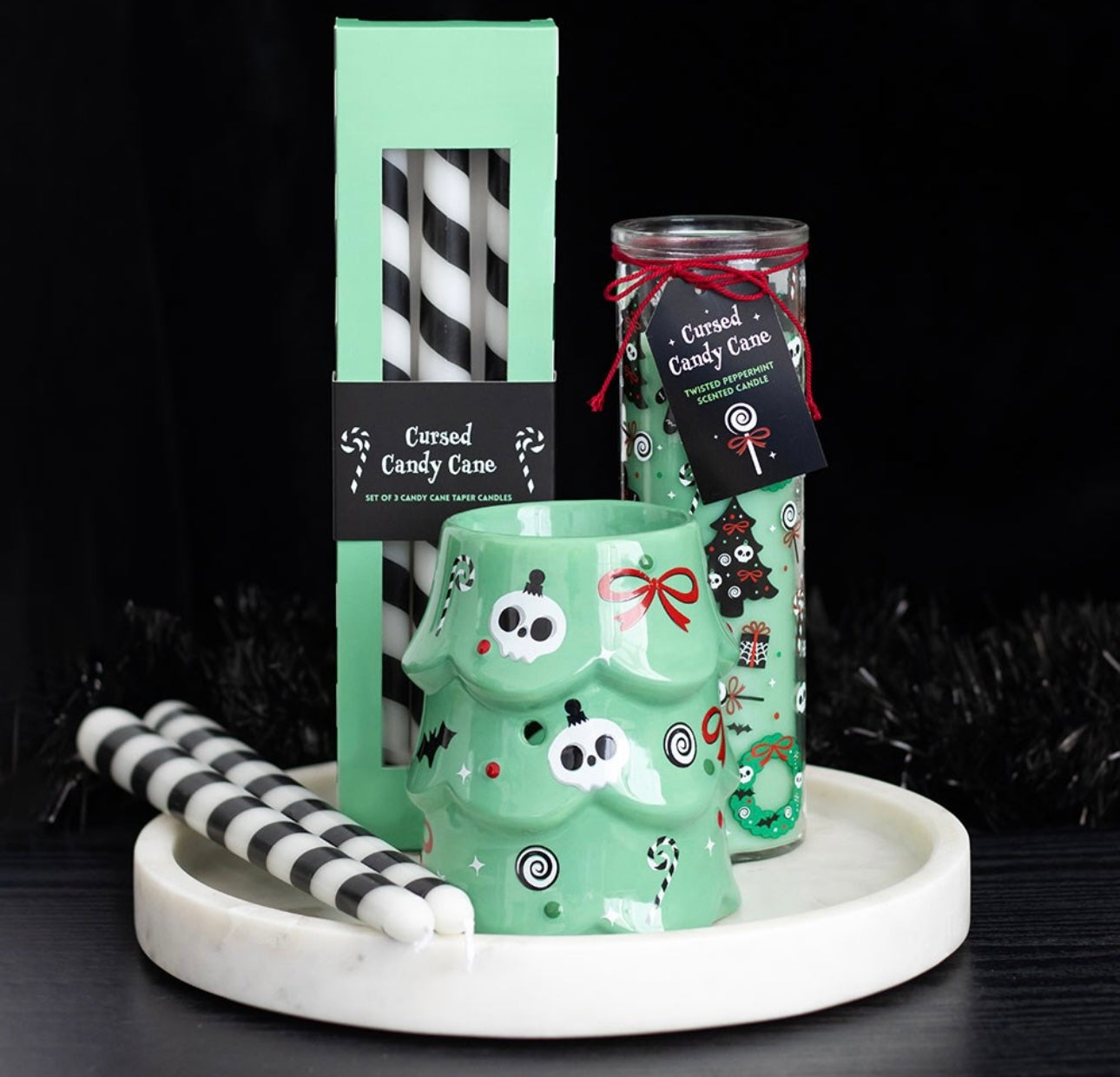 CREEPY CHRISTMAS TREE OIL BURNER AND WAX WARMER