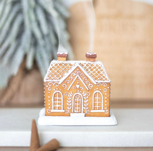 GINGERBREAD HOUSE INCENSE CONE BURNER