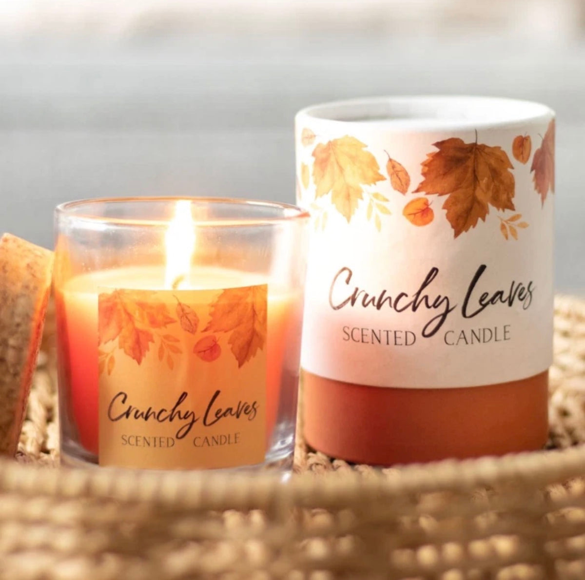 Autumn Crunchy Leaves Scented Candle