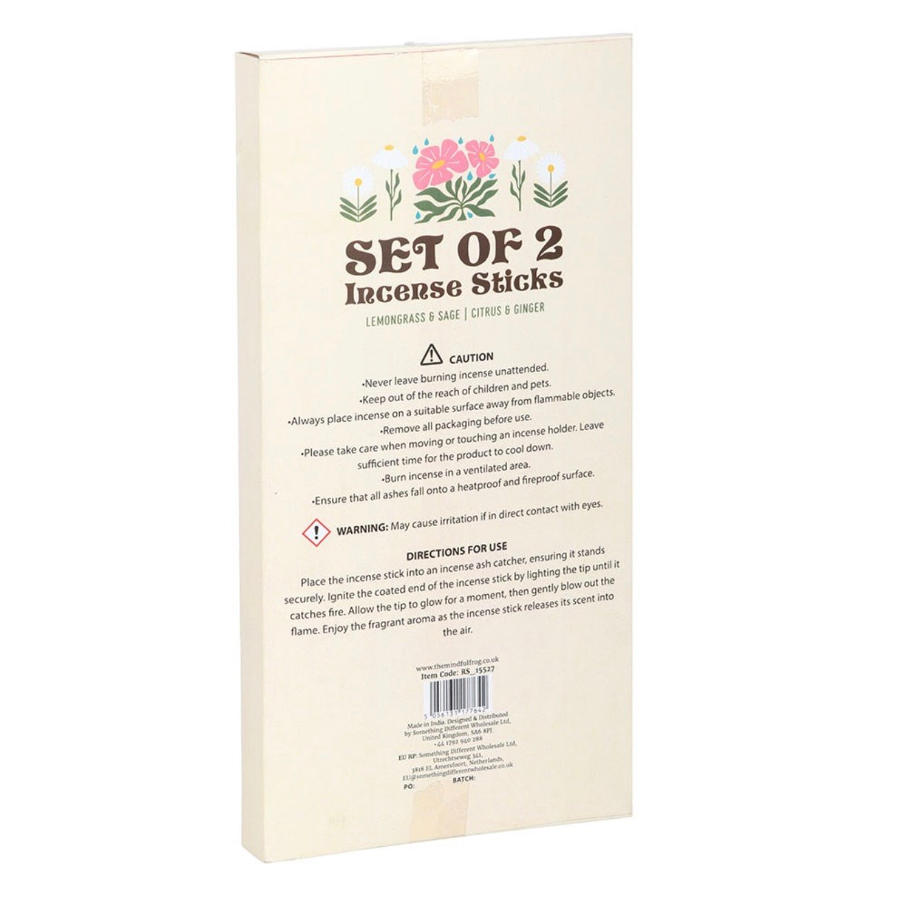 SET OF 2 NO RAIN, NO FLOWERS INCENSE STICK PACKS