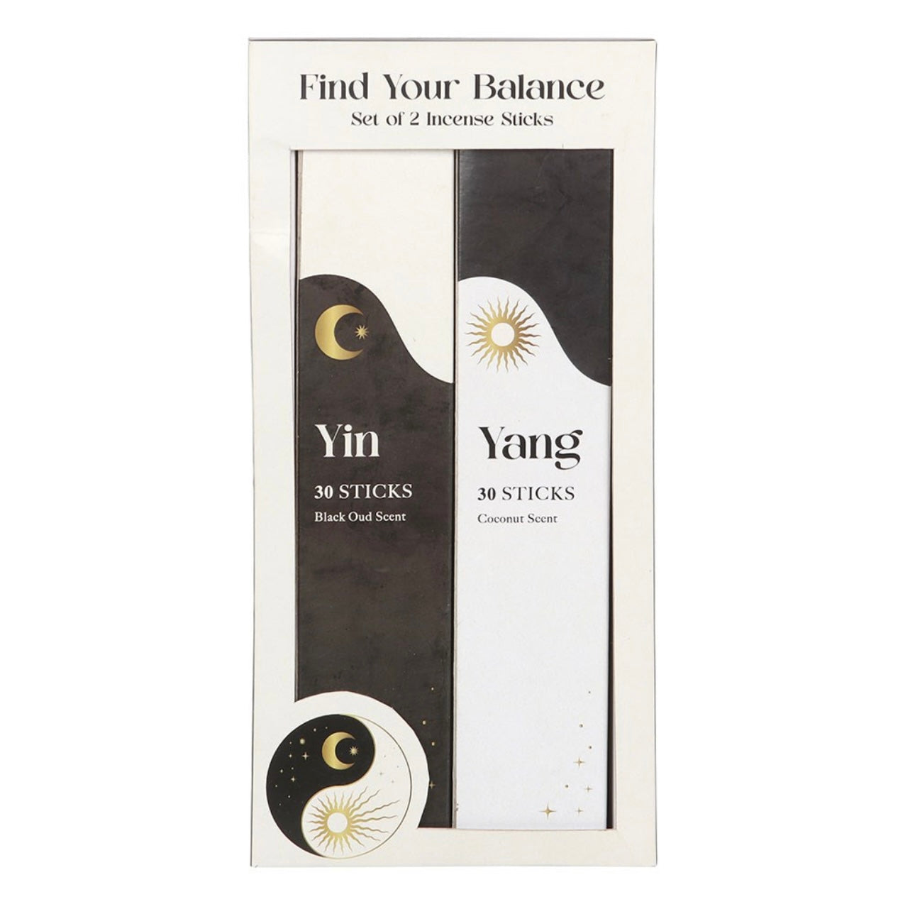 SET OF 2 YIN YANG INCENSE STICK PACKS