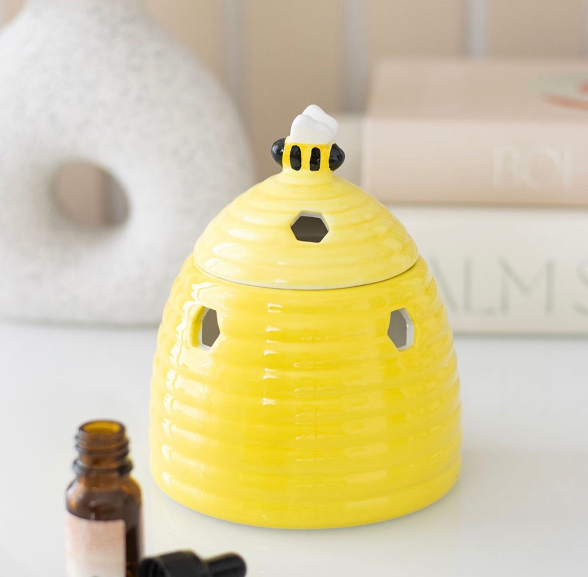 YELLOW BEEHIVE OIL BURNER