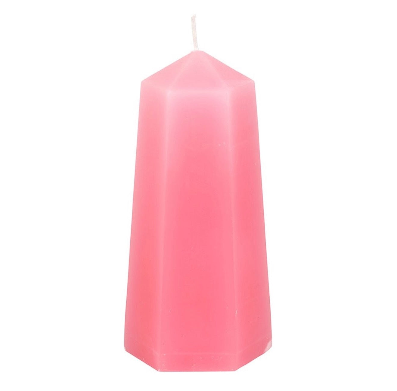 LOVE CRYSTAL CANDLE WITH ROUGH ROSE QUARTZ