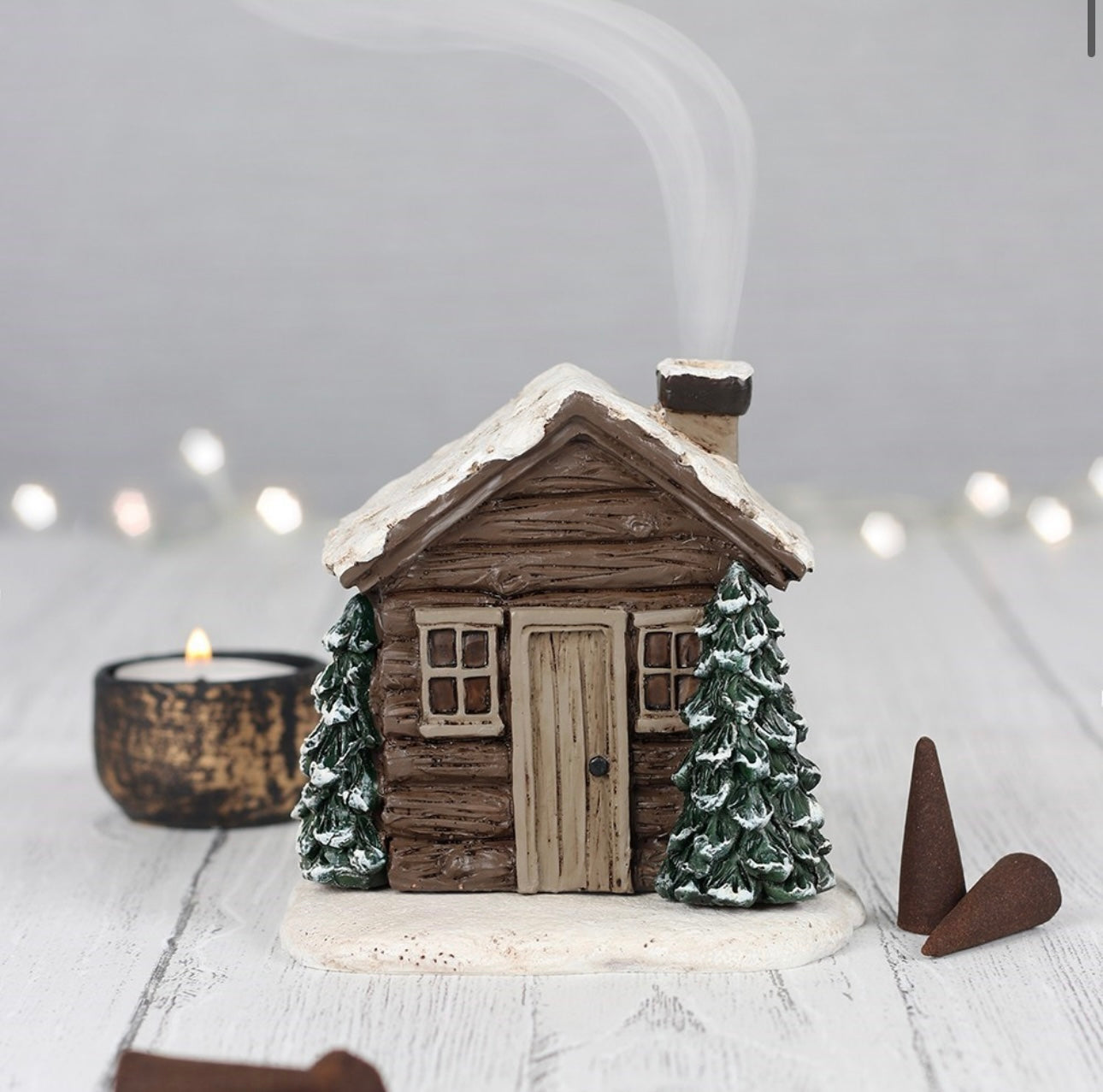 LOG CABIN INCENSE CONE BURNER