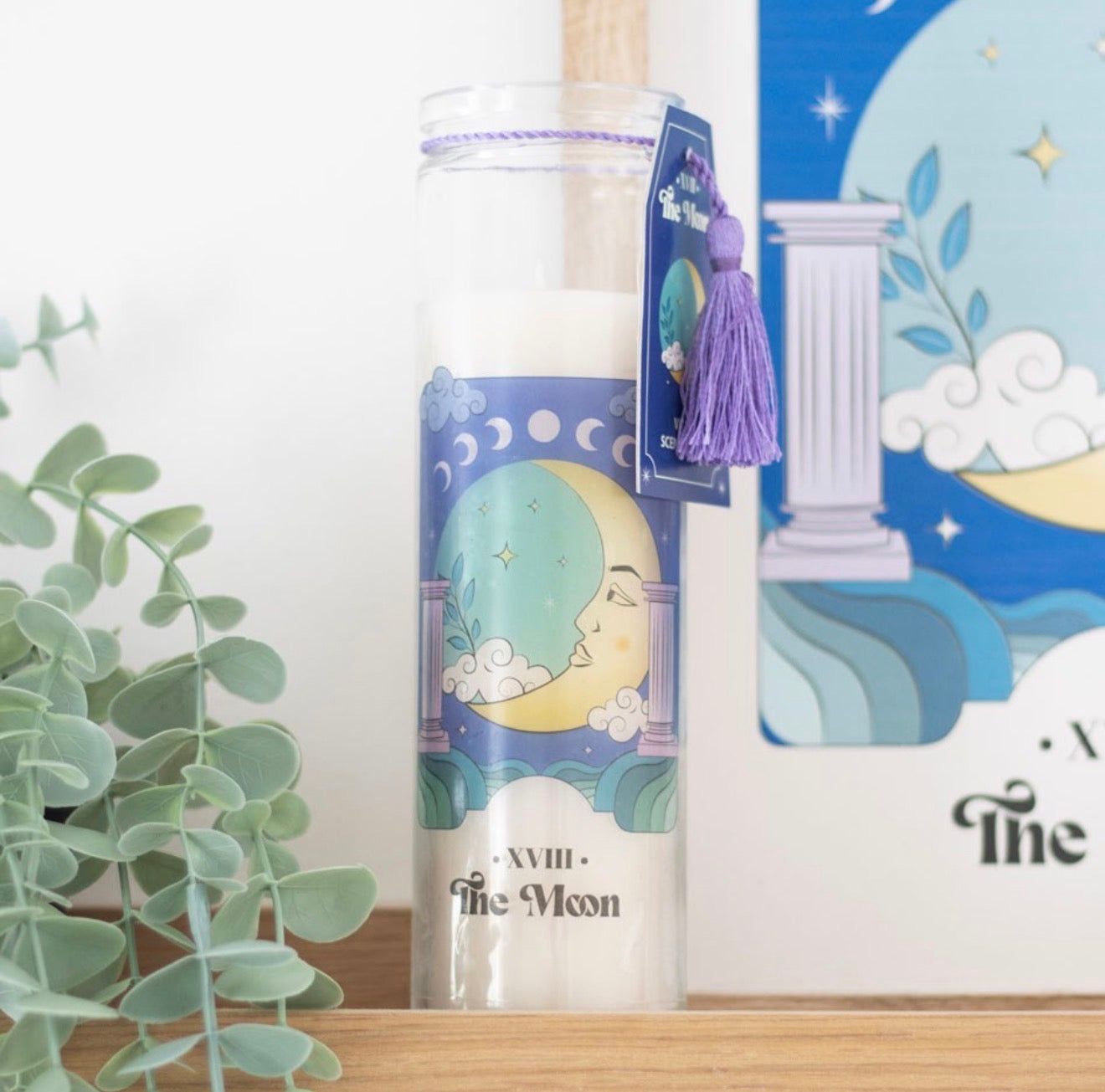 THE MOON VIOLET TUBE CANDLE