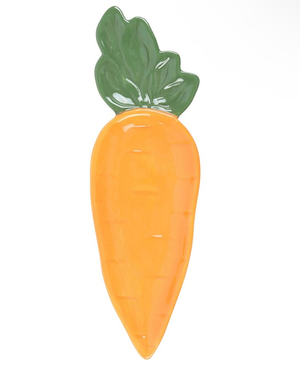 CARROT SHAPED SERVING DISH EASTER DECOR