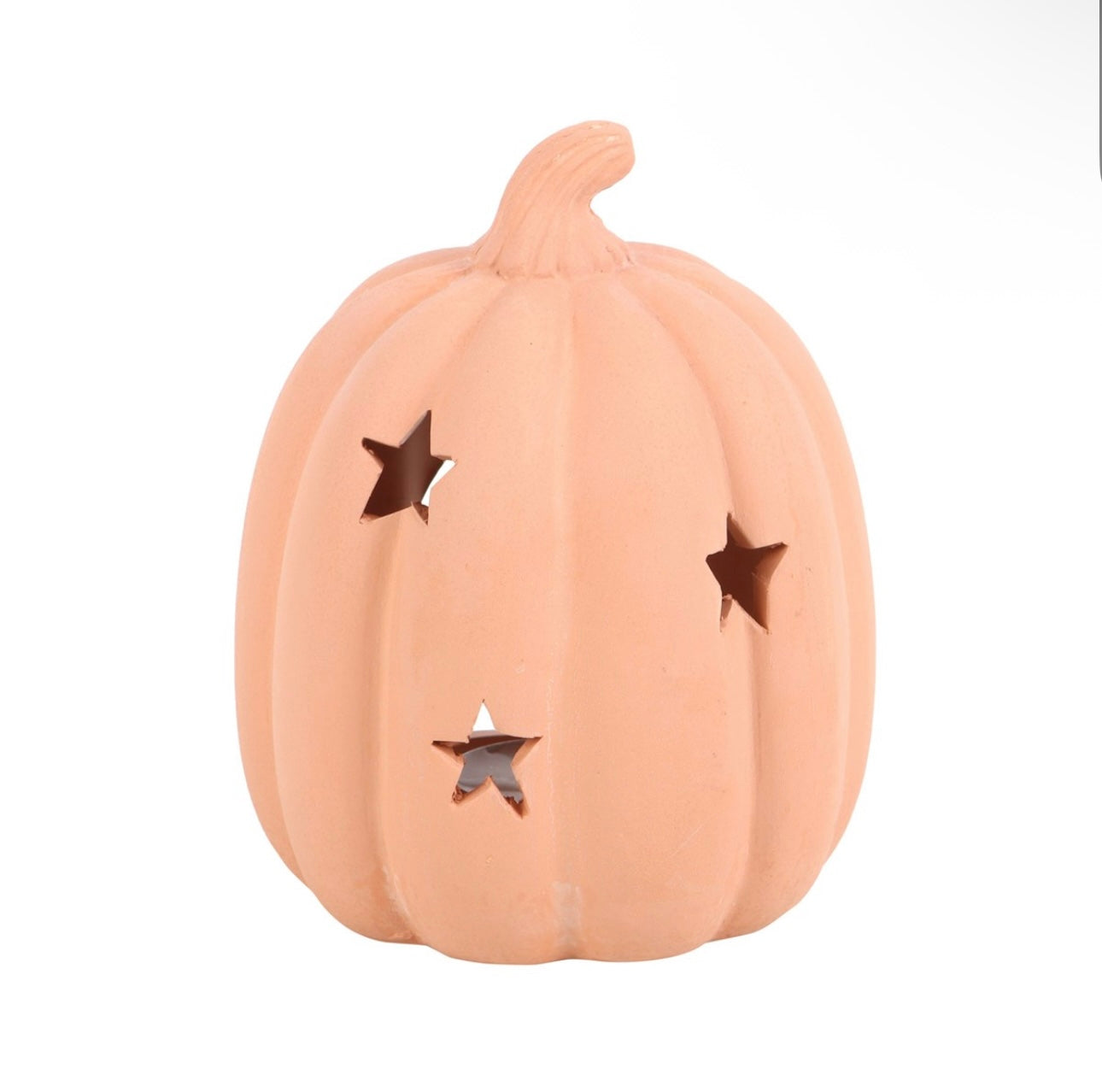 TERRACOTTA PUMPKIN TEALIGHT HOLDER