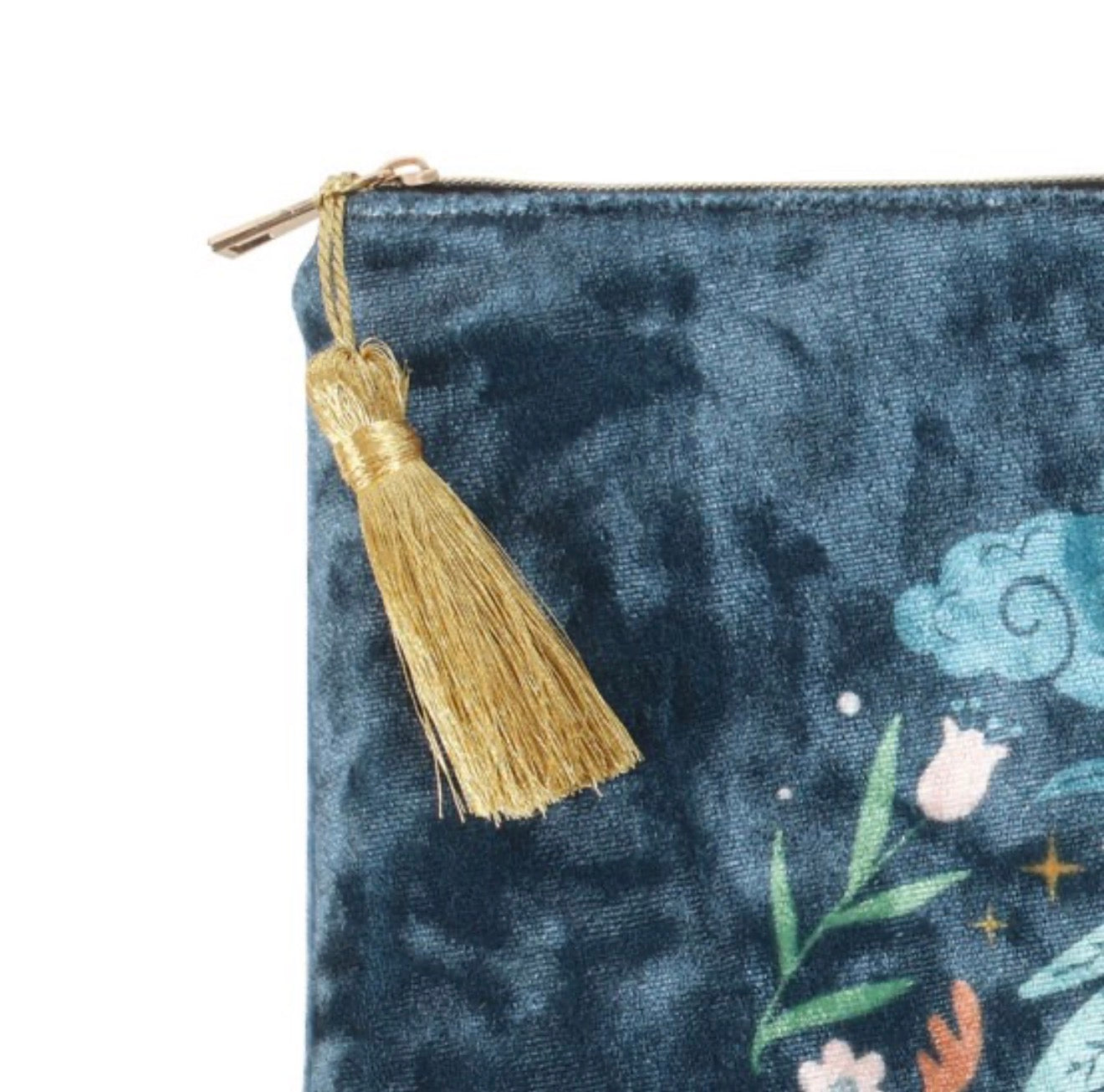 MIDNIGHT HARE MOON GAZING HARE VELVET MAKEUP BAG