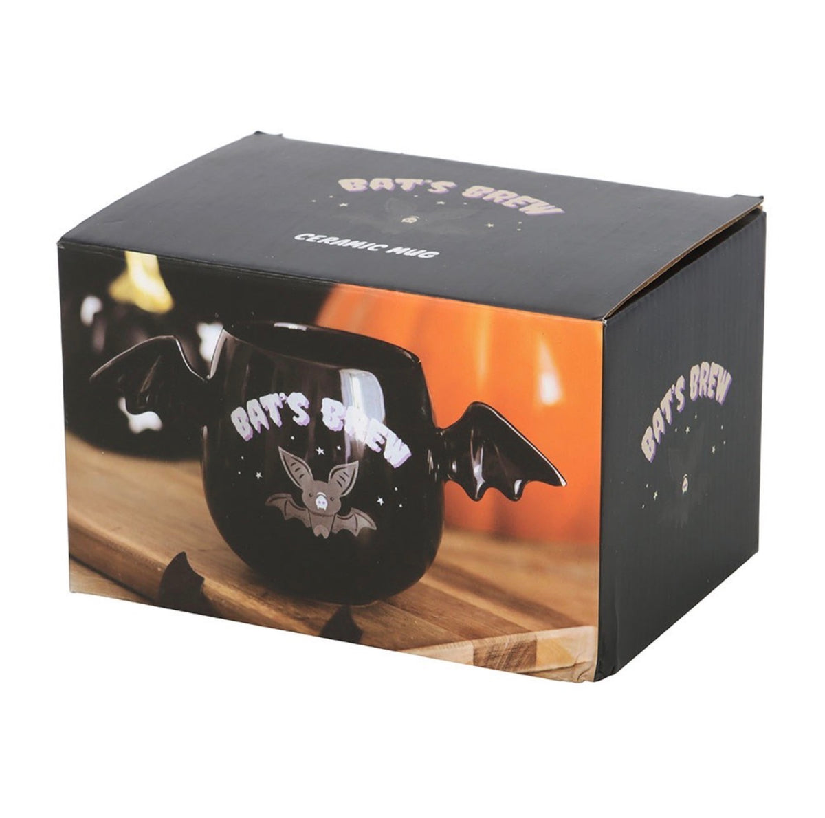 BAT'S BREW BAT WING MUG HALLOWEEN BOO BOX