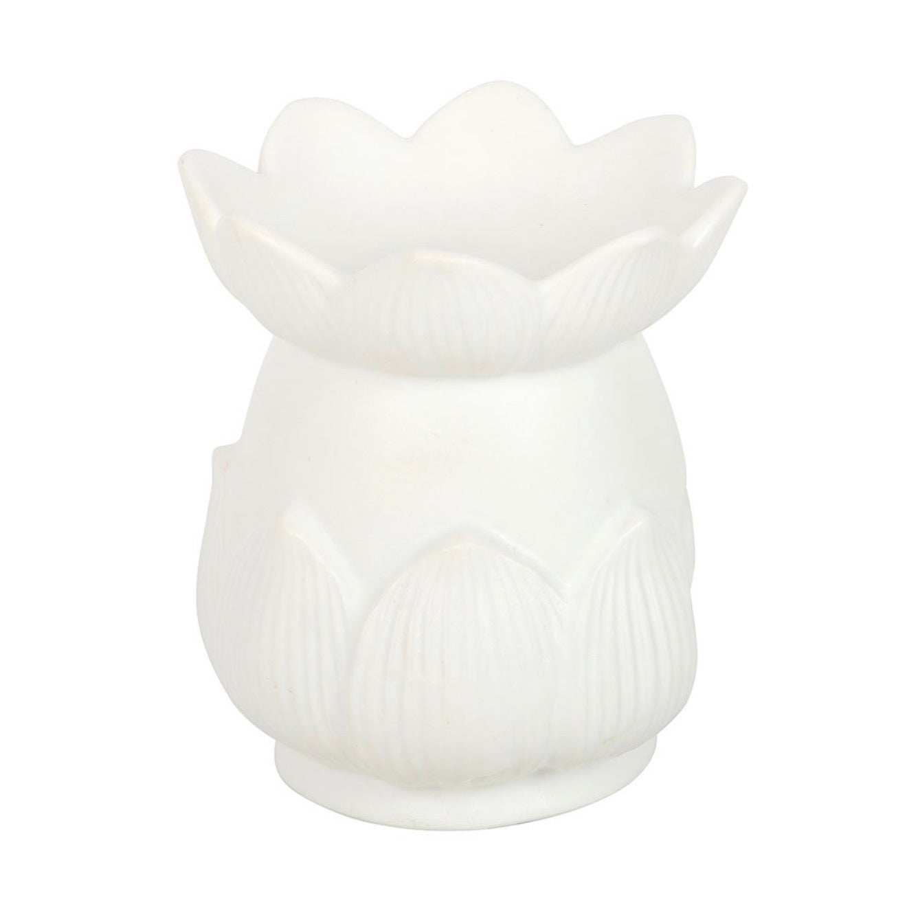 OFF WHITE LOTUS FLOWER OIL BURNER & WAX WARMER