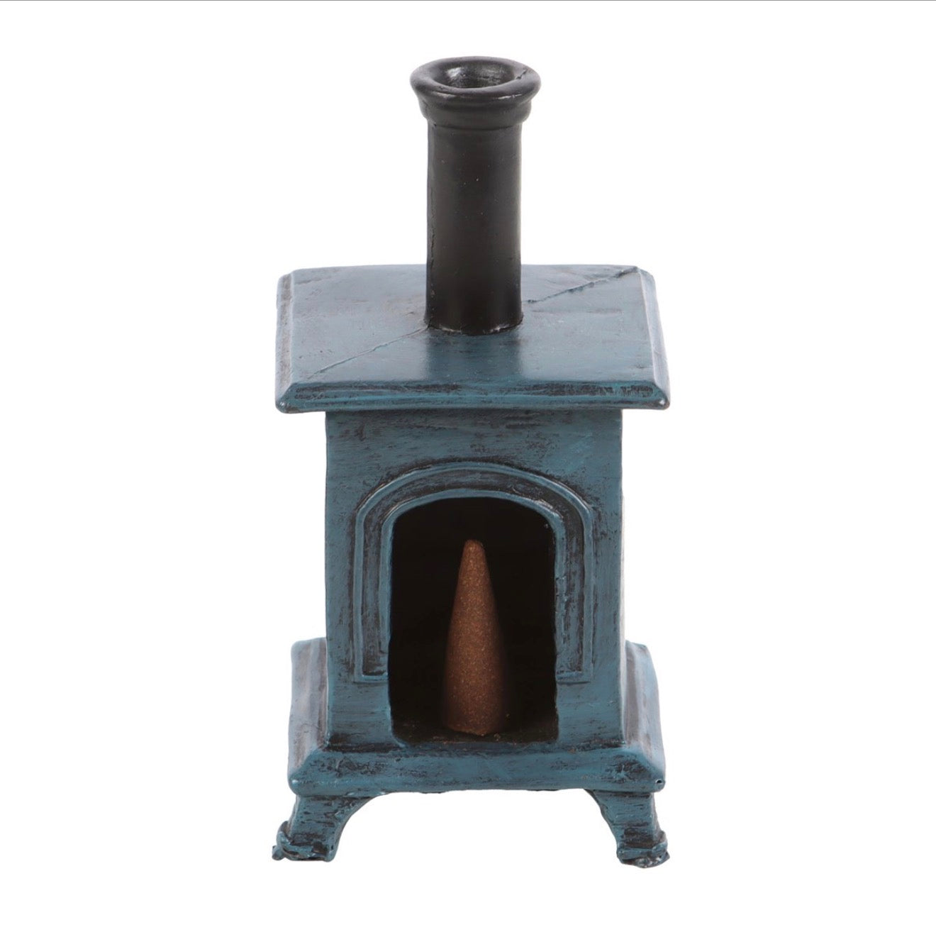 STOVE SHAPED INCENSE CONE BURNER