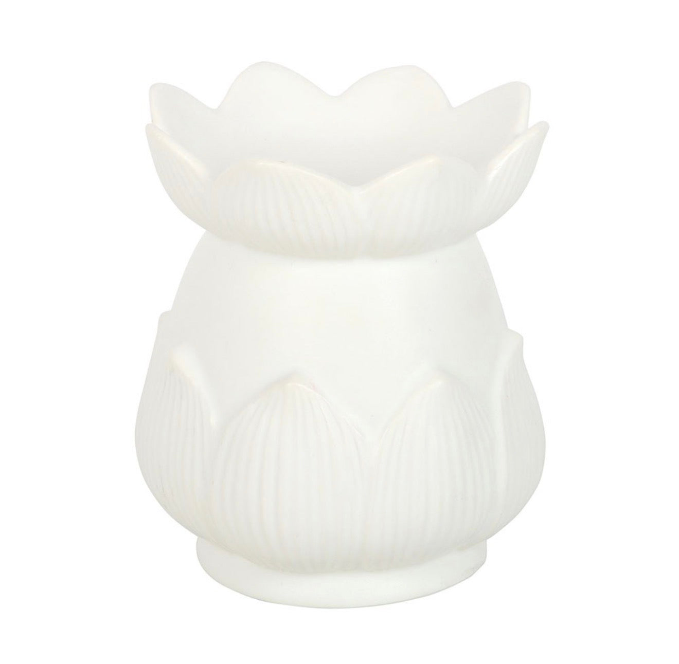 OFF WHITE LOTUS FLOWER OIL BURNER & WAX WARMER