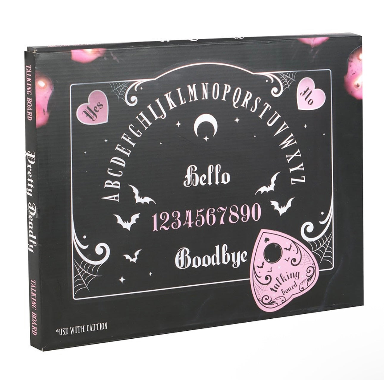 PINK AND BLACK TALKING BOARD OUIJA BOARD