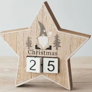 STAR CHRISTMAS COUNTDOWN BLOCK