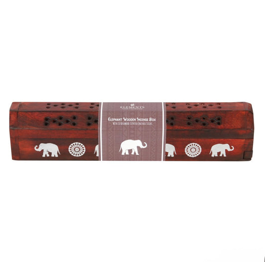 ELEPHANT WOODEN ROSEWOOD INCENSE BOX SET
