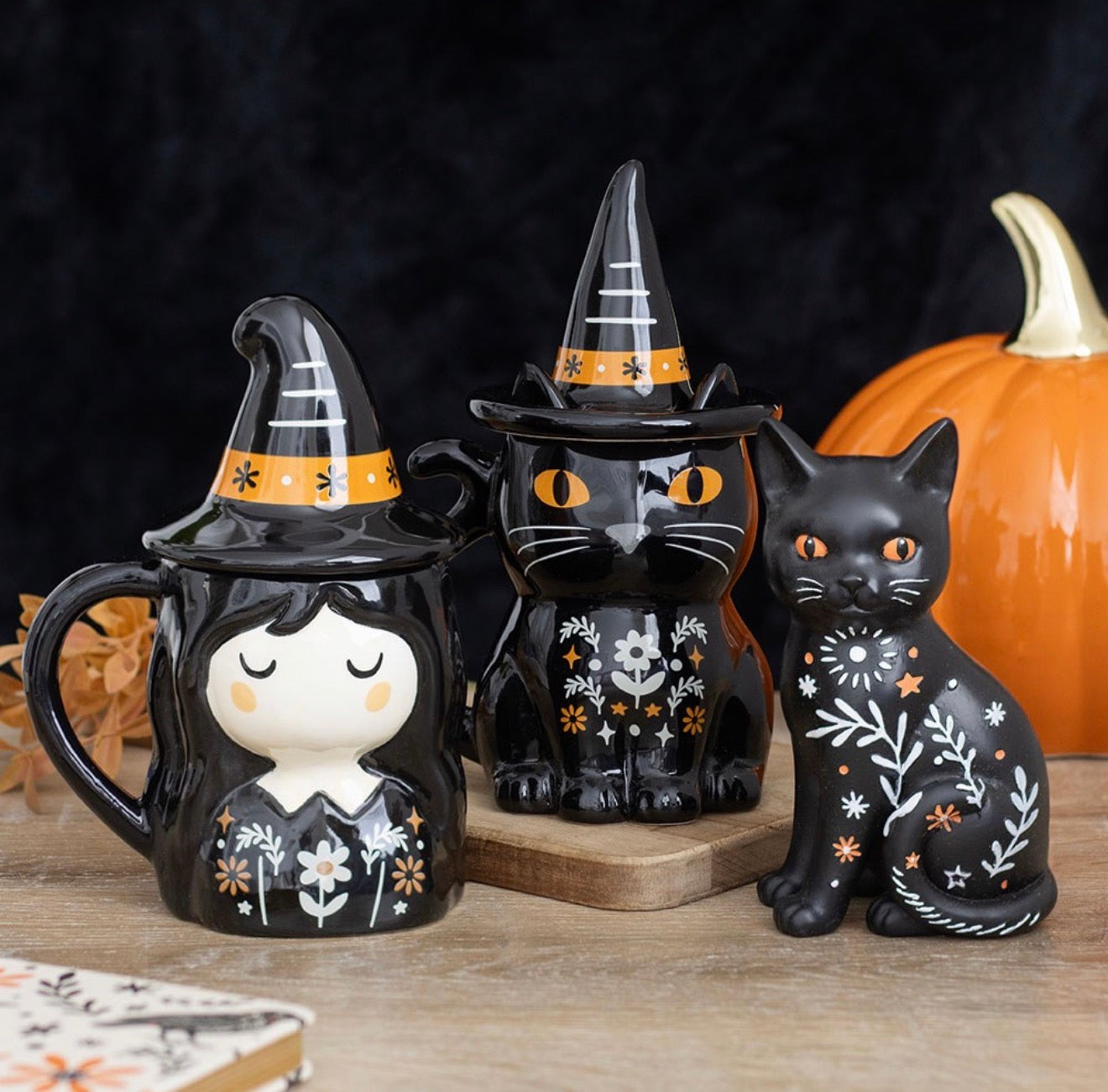 FRIGHTFUL FOLK BLACK CAT ORNAMENT