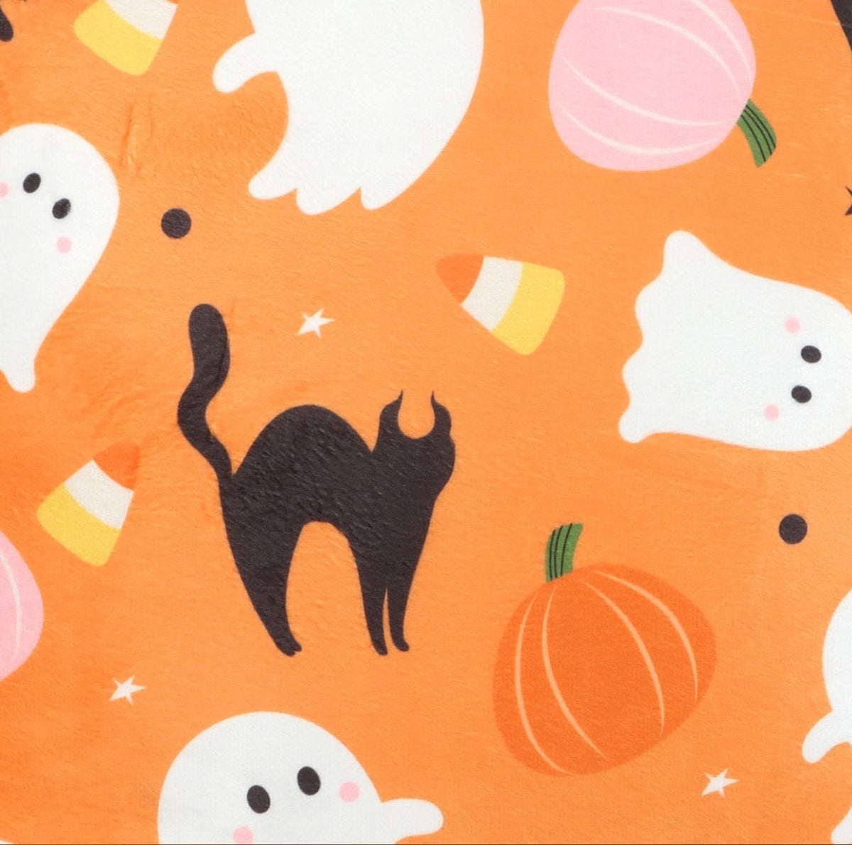 SQUARE SWEET AND SPOOKY GHOST PRINT CUSHION