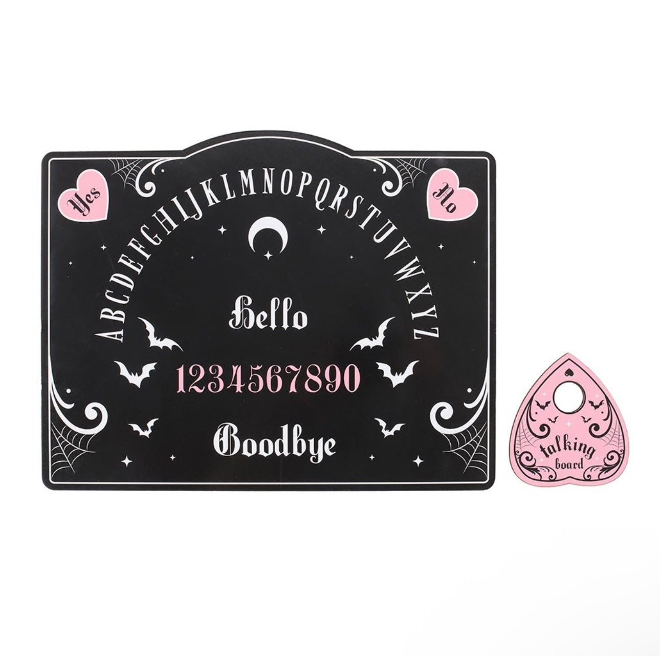PINK AND BLACK TALKING BOARD OUIJA BOARD