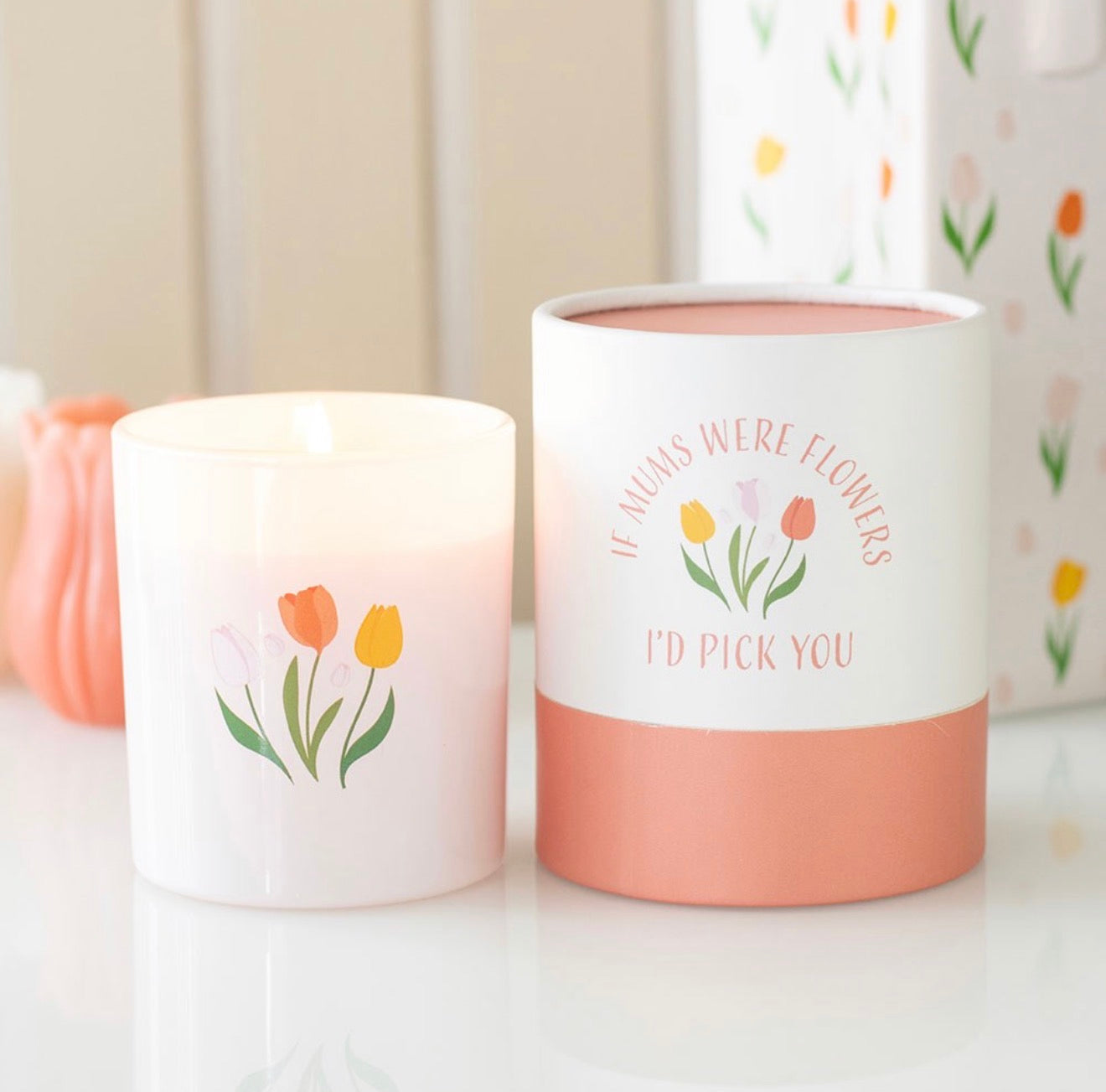 IF MUMS WERE FLOWERS FRENCH TULIP CANDLE