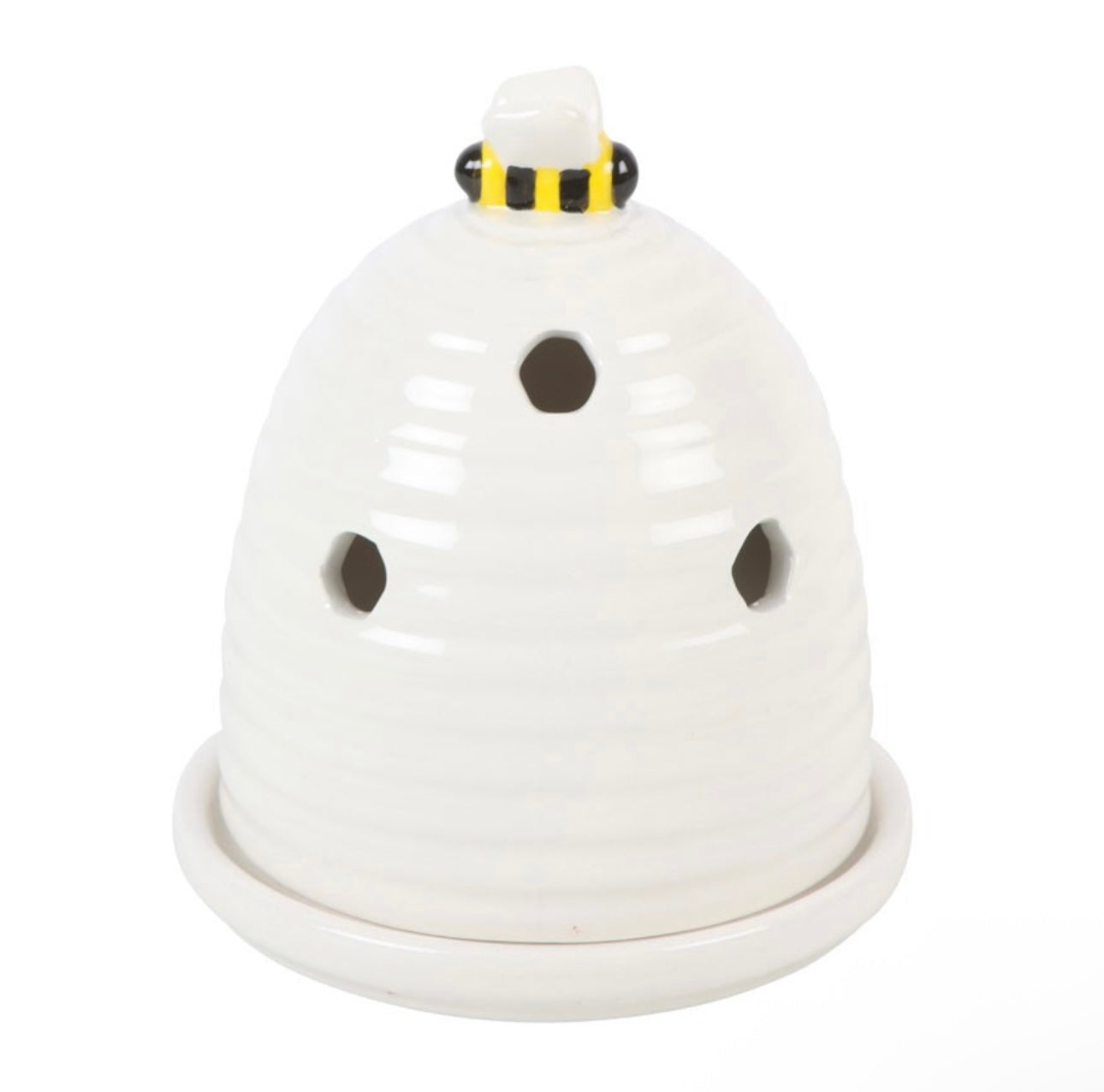 WHITE BEEHIVE INCENSE CONE HOLDER