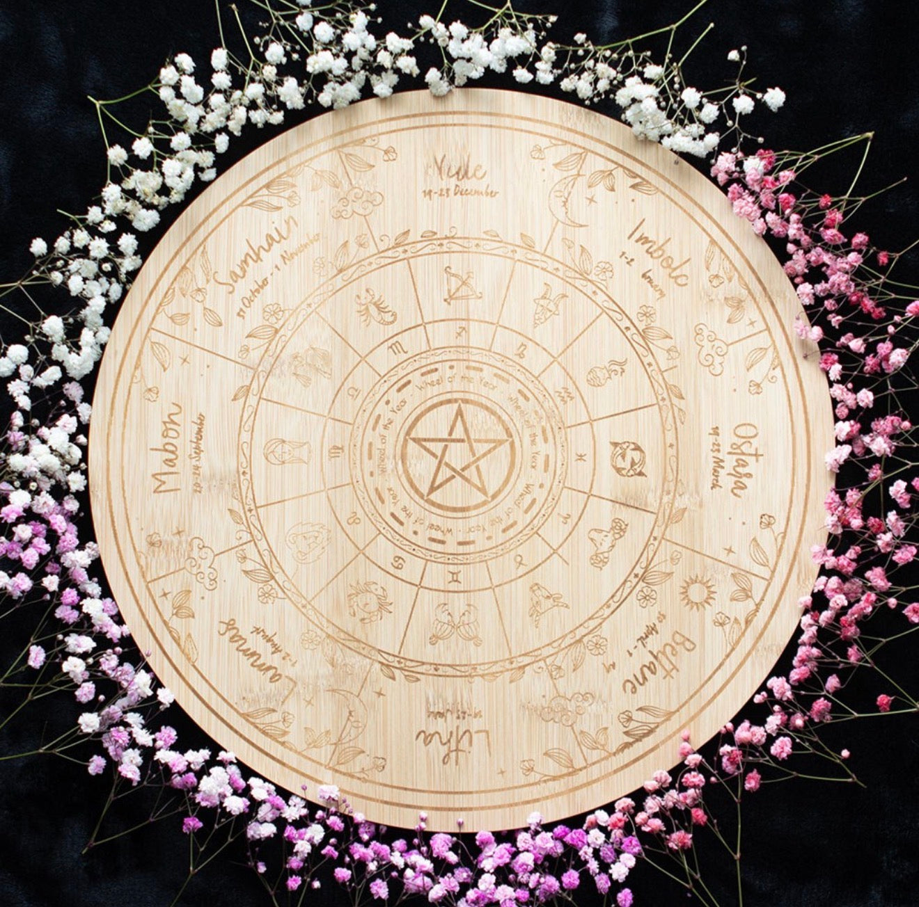 WHEEL OF THE YEAR SERVING BOARD