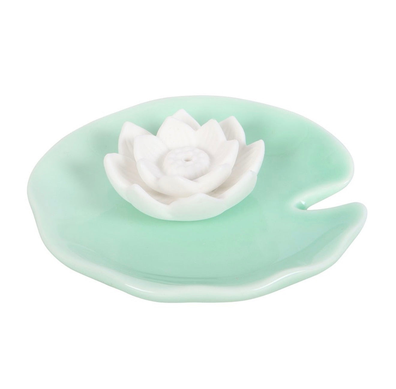 LOTUS FLOWER INCENSE STICK HOLDER AND TRINKET DISH