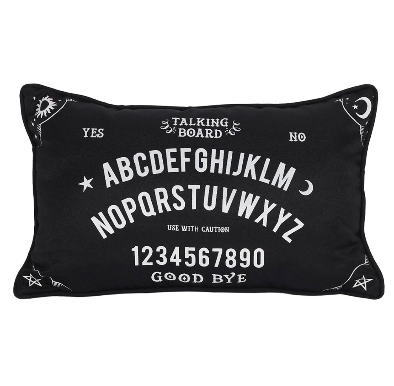 40CM RECTANGULAR BLACK AND WHITE TALKING BOARD CUSHION