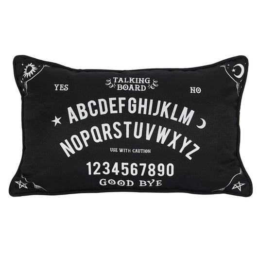 40CM RECTANGULAR BLACK AND WHITE TALKING BOARD CUSHION