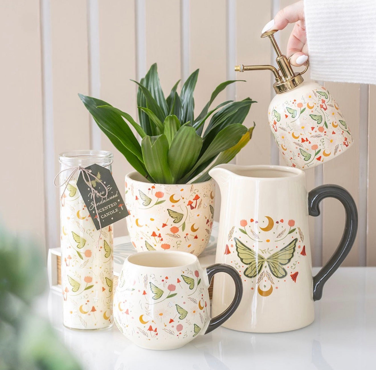 FAIRY FOLKLORE PRINT CERAMIC PLANT MISTER