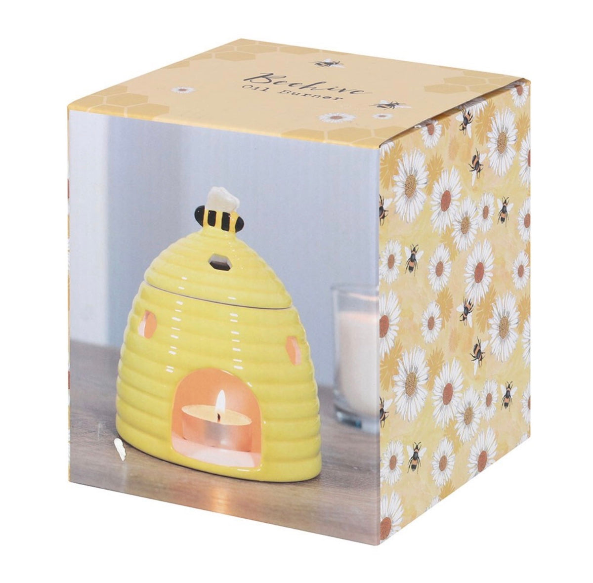 YELLOW BEEHIVE OIL BURNER